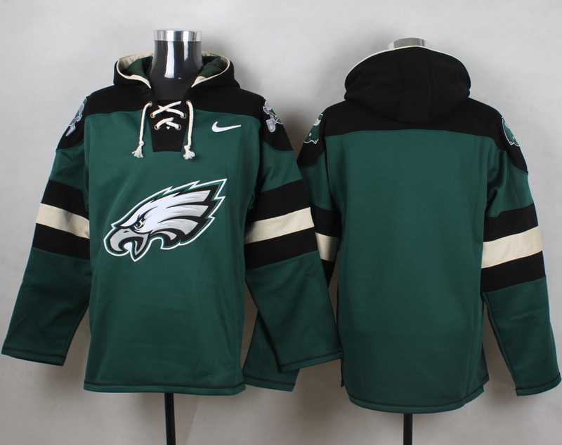 Men Nike Philadelphia Eagles Customized Dark Green Stitched Hoodie