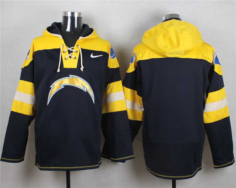 Men Nike San Diego Chargers Customized Dark Blue Stitched Hoodie