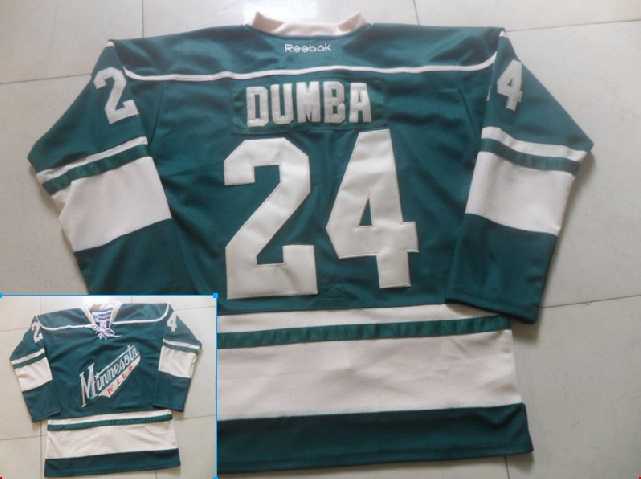 Minnesota Wilds #24 Dumba Green Jerseys