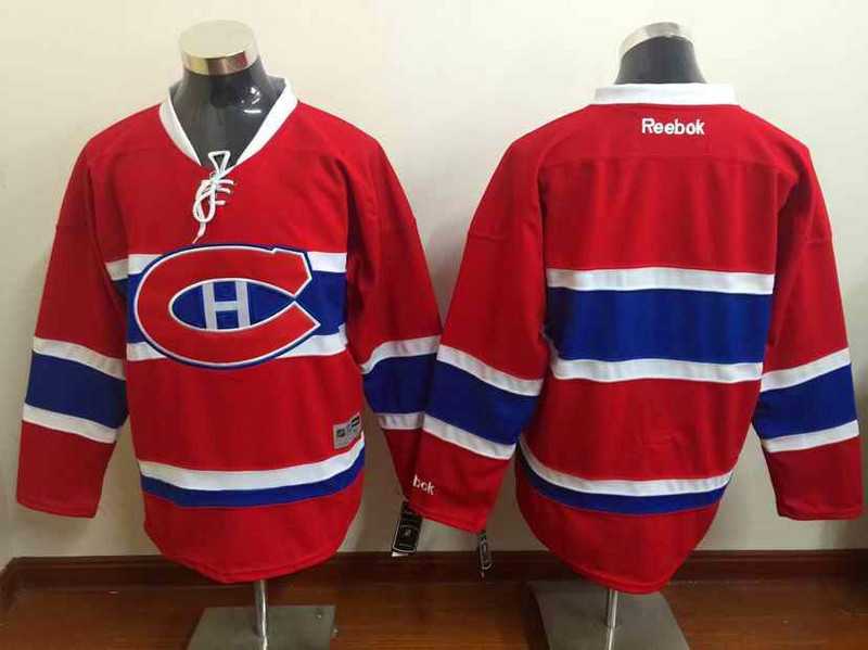 Montreal Canadiens Blank Red Throwback CCM Jerseys