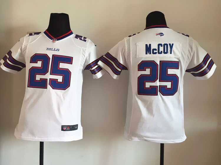 Youth Nike Buffalo Bills #25 LeSean McCoy White Game Jerseys