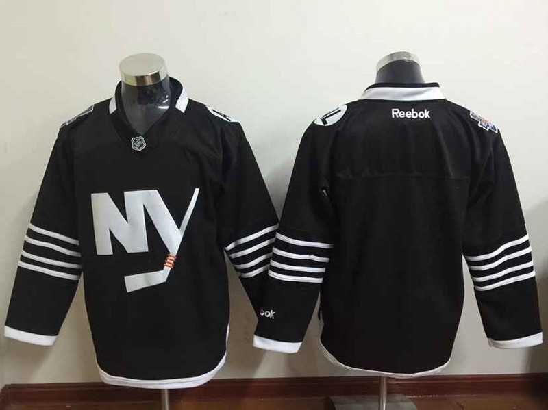 New York Islanders Blank 2015 Black Jerseys