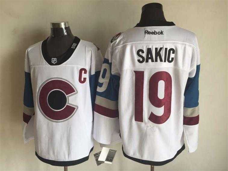 Colorado Avalanche #19 Joe Sakic 2015 White Jerseys