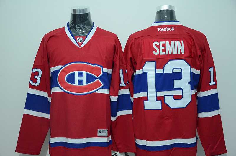 Montreal Canadiens #13 Semin Red Jerseys