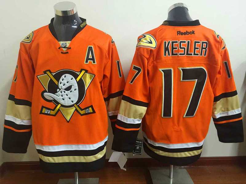 Anaheim Ducks #17 Kesler 2015 Orange Jerseys
