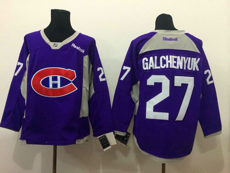Montreal Canadiens #27 Alex Galchenyuk 2015 Purple Jerseys