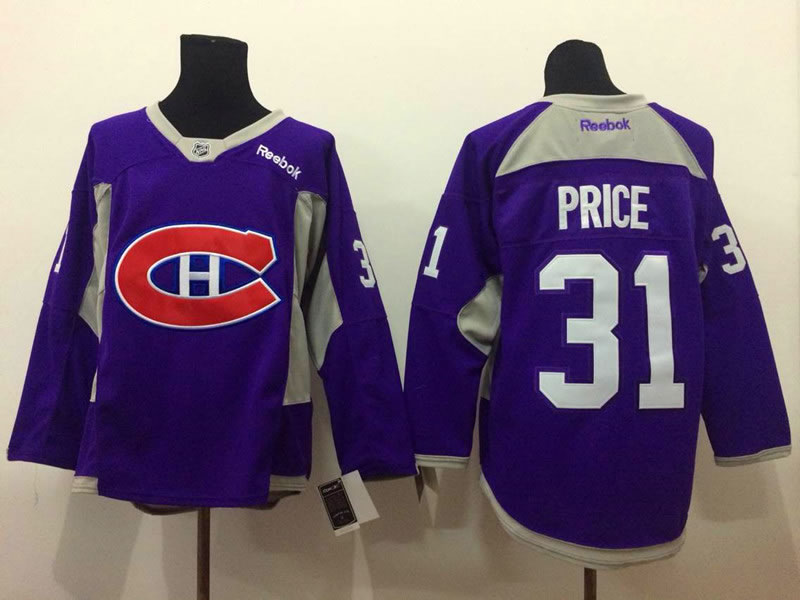 Montreal Canadiens #31 Carey Price 2015 Purple Jerseys