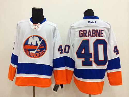 New York Islanders #40 Michael Grabner White Jerseys