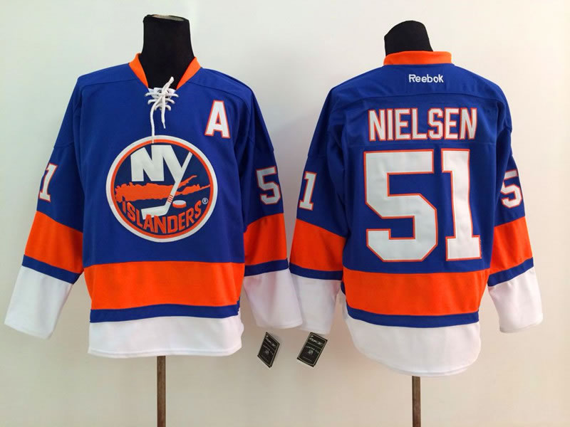 New York Islanders #51 Frans Nielsen Light Blue Jerseys