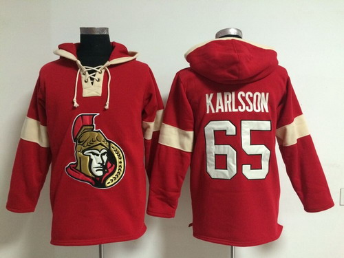 Ottawa Senators #65 Erik Karlsson Red Hoody