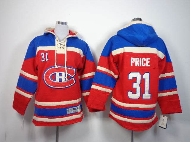 Youth Montreal Canadiens #31 Carey Price Red Hoodie