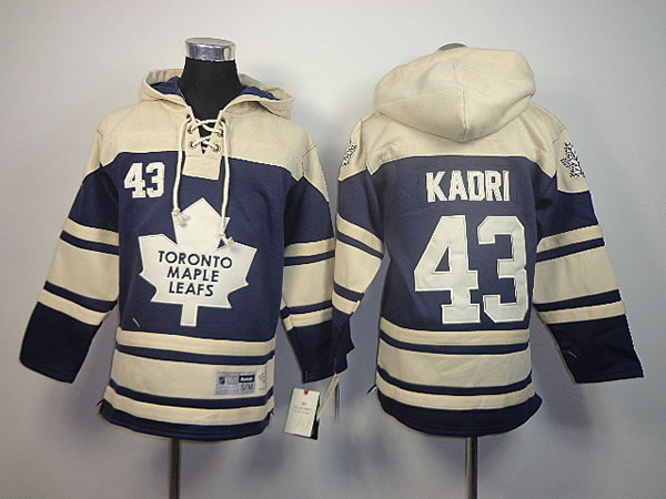 Youth Toronto Maple Leafs #43 Nazem Kadri Navy Blue Hoodie