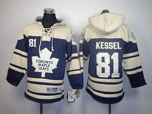Youth Toronto Maple Leafs #81 Phil Kessel Navy Blue Hoodie