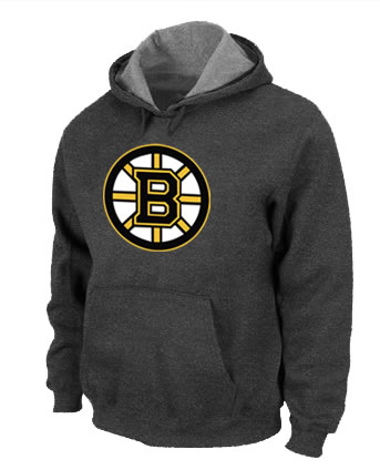 Boston Bruins Big x26 Tall Logo Pullover Hoodie Navy Grey