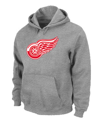 Detroit Red Wings Big x26 Tall Logo Pullover Hoodie Grey