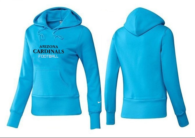 Nike Arizona Cardinals Team Logo L.Blue Women Pullover Hoodies (1)