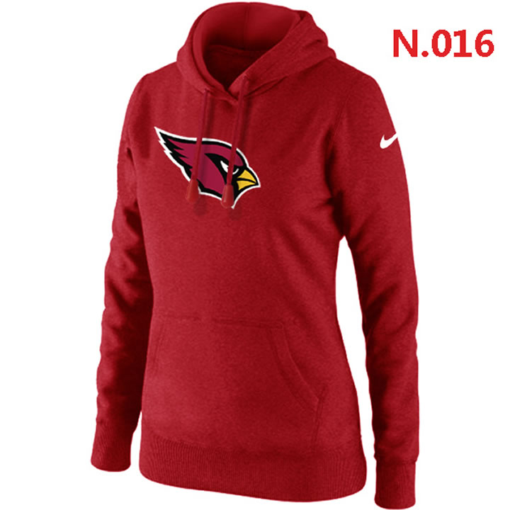 Nike Arizona Cardinals Team Logo Womens Pullover Hoodies (3)