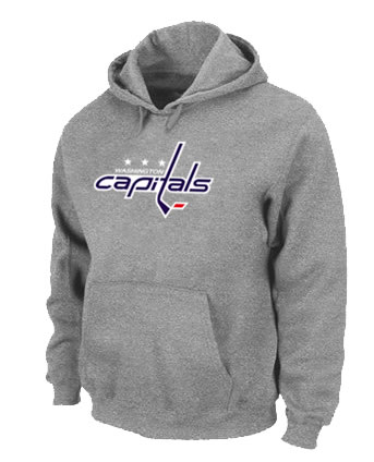 Washington Capitals Big x26 Tall Logo Pullover Hoodie Grey