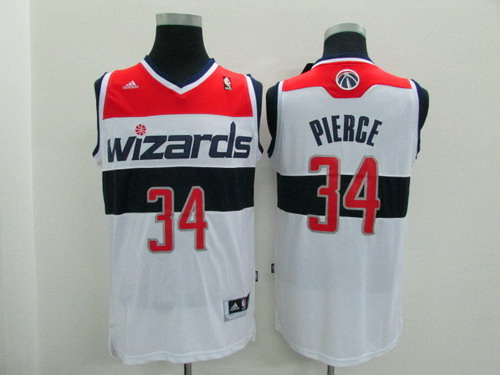 Washington Wizards #34 Paul Pierce Revolution 30 Swingman White Jerseys