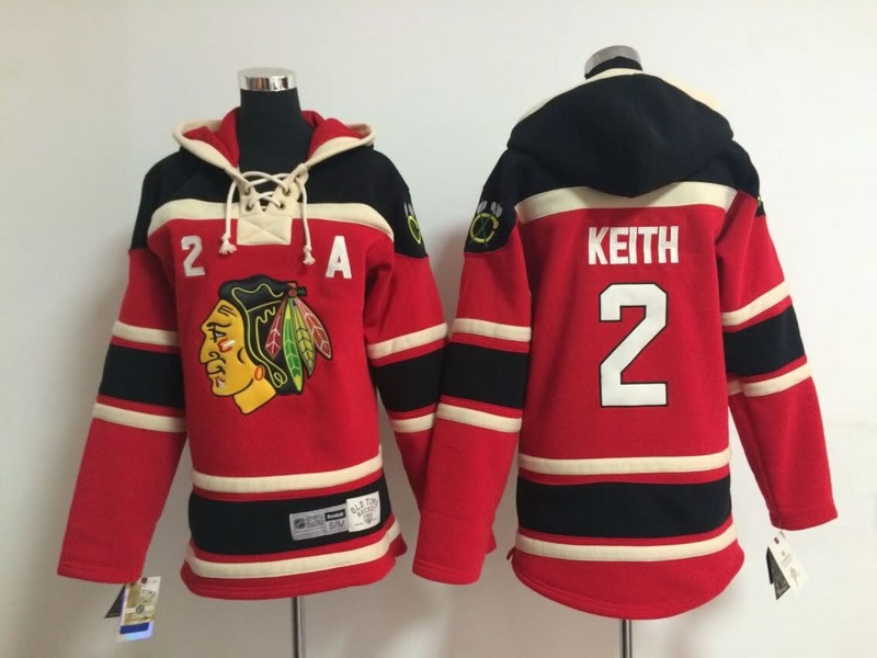 Youth Chicago Blackhawks #2 Duncan Keith Red Hoodie