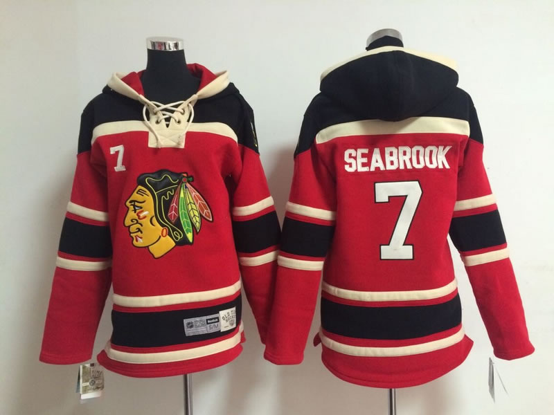 Youth Chicago Blackhawks #7 Brent Seabrook Red Hoodie