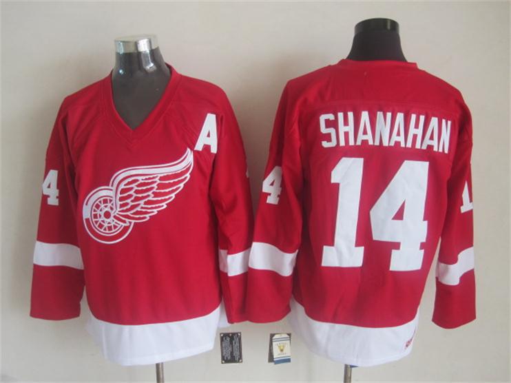 Detroit Red Wings #14 Brendan Shanahan Red Throwback CCM Jerseys