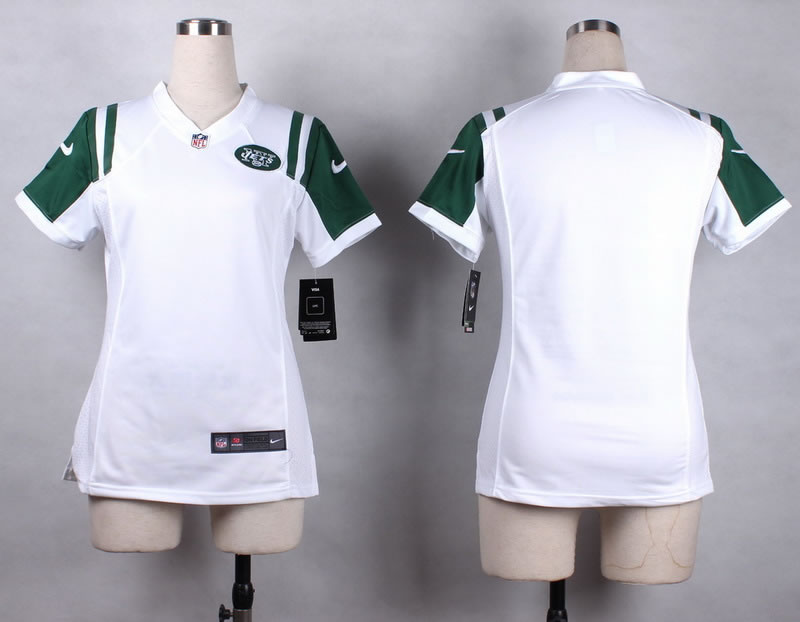 Womens Nike New York Jets Blank White Game Jerseys