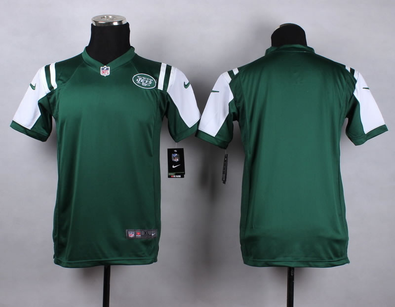Youth Nike New York Jets Blank Green Game Jerseys