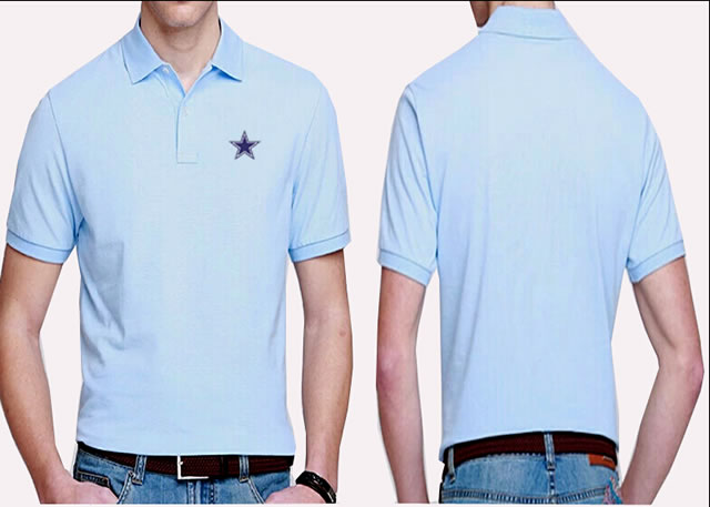 Dallas Cowboys Players Performance Polo Shirt-Sky Blue