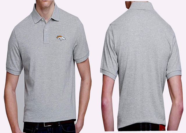 Denver Broncos Players Performance Polo Shirt-Gray