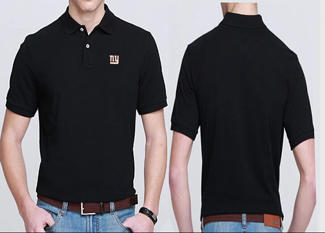 New York Giants Players Performance Polo Shirt-Black