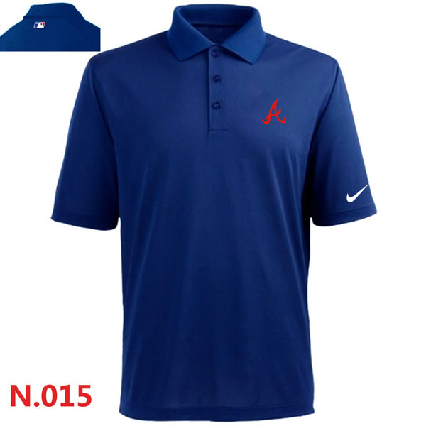 Nike Atlanta Braves 2014 Players Performance Polo Shirt-Blue 2