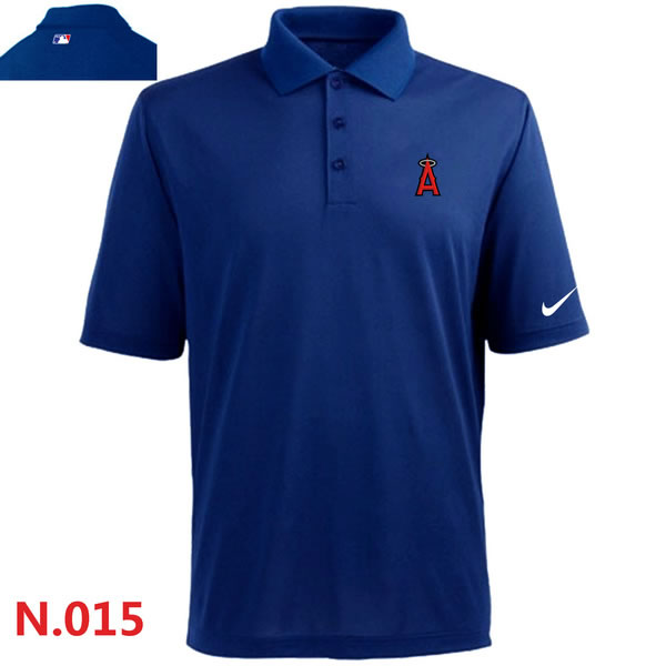 Nike Los Angeles Angels of Anaheim 2014 Players Performance Polo Shirt-Blue