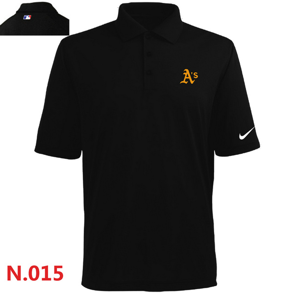 Nike Oakland Athletics 2014 Players Performance Polo Shirt-Black3
