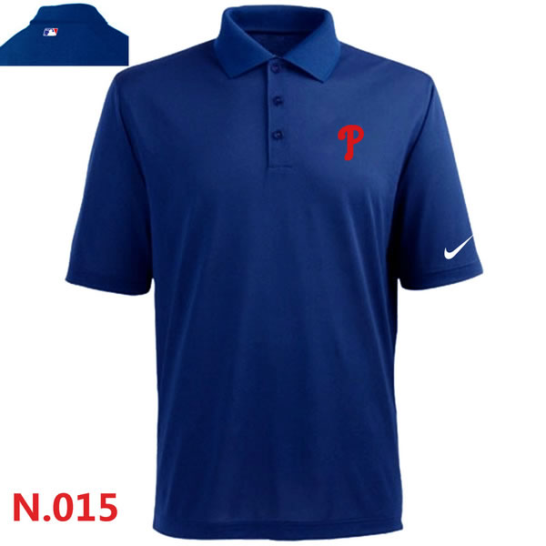 Nike Philadelphia Phillies 2014 Players Performance Polo Shirt-Blue