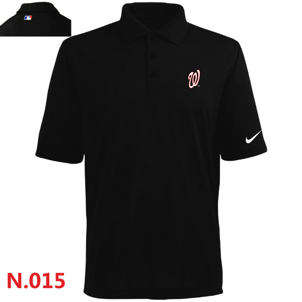 Nike Washington Nationals 2014 Players Performance Polo Shirt-Black