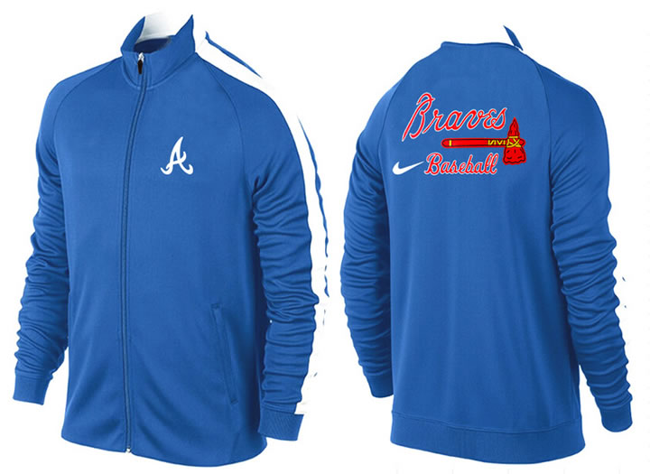 MLB Atlanta Braves Team Logo 2015 Men Baseball Jacket (16)