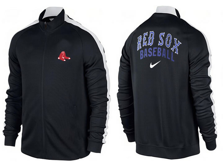 MLB Boston Red Sox Team Logo 2015 Men Baseball Jacket (6)