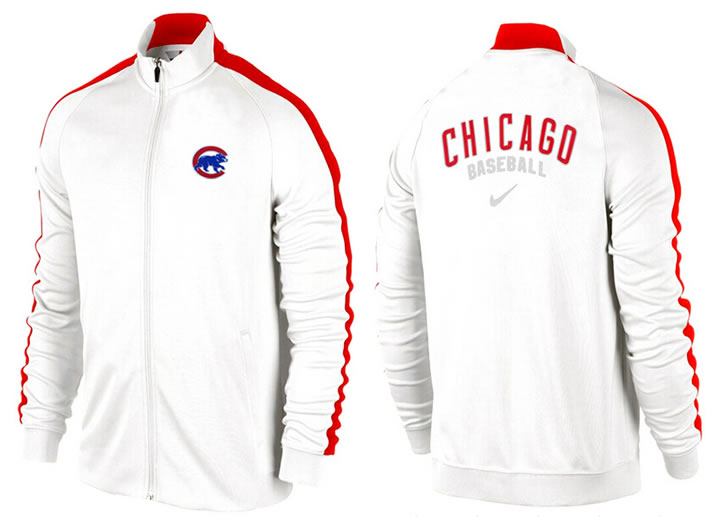 MLB Chicago Cubs Team Logo 2015 Men Baseball Jacket (10)