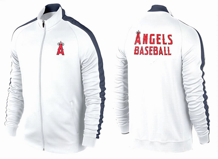 MLB Los Angeles Angels of Anaheim Team Logo 2015 Men Baseball Jacket (2)