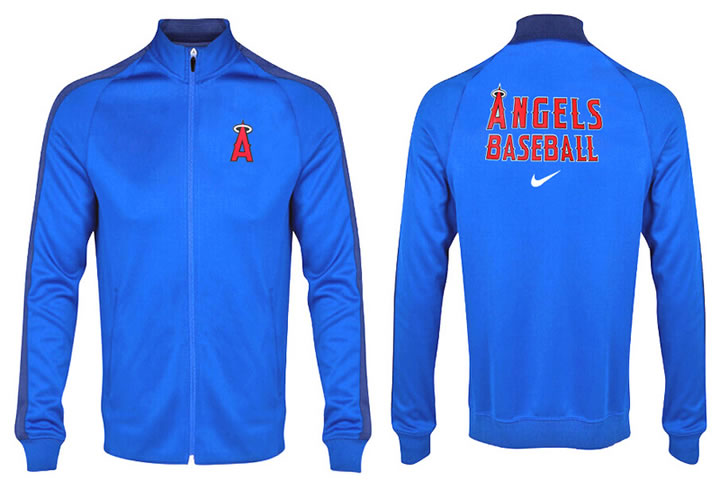 MLB Los Angeles Angels of Anaheim Team Logo 2015 Men Baseball Jacket (9)