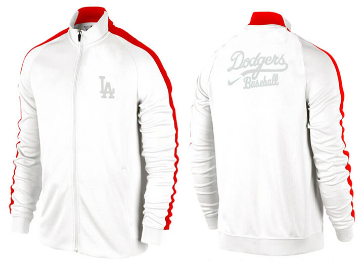 MLB Los Angeles Dodgers Team Logo 2015 Men Baseball Jacket (10)