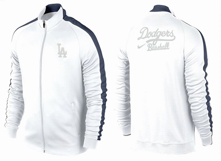 MLB Los Angeles Dodgers Team Logo 2015 Men Baseball Jacket (2)