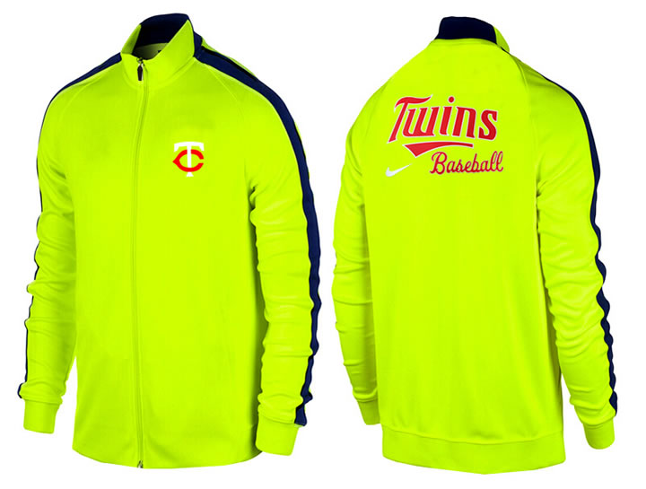 MLB Minnesota Twins Team Logo 2015 Men Baseball Jacket (14)
