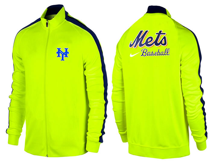 MLB New York Mets Team Logo 2015 Men Baseball Jacket (14)