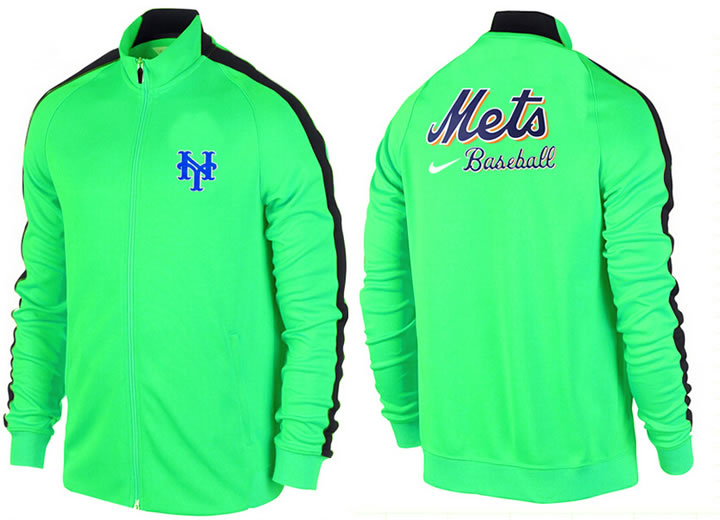 MLB New York Mets Team Logo 2015 Men Baseball Jacket (18)