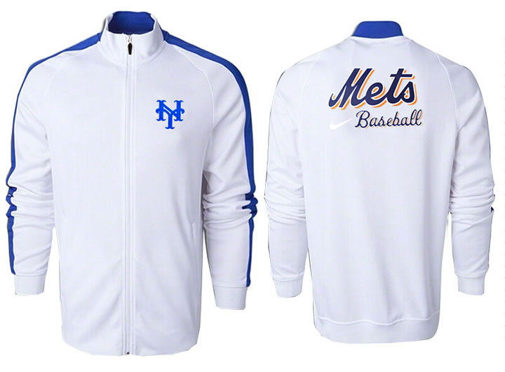 MLB New York Mets Team Logo 2015 Men Baseball Jacket (3)
