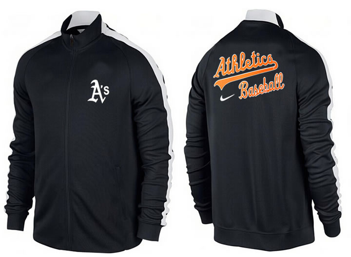 MLB Oakland Athletics Team Logo 2015 Men Baseball Jacket (6)