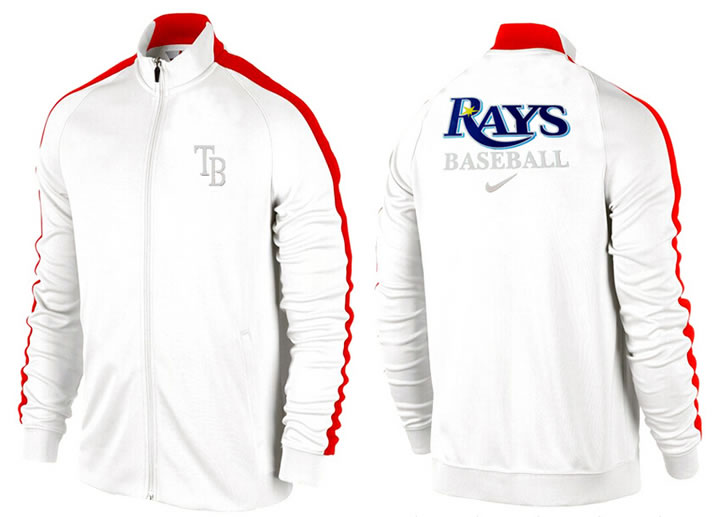 MLB Tampa Bay Rays Team Logo 2015 Men Baseball Jacket (10)