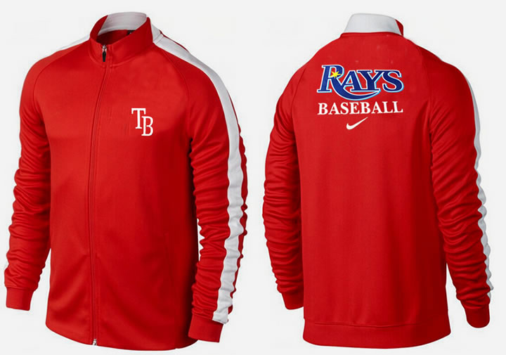 MLB Tampa Bay Rays Team Logo 2015 Men Baseball Jacket (11)